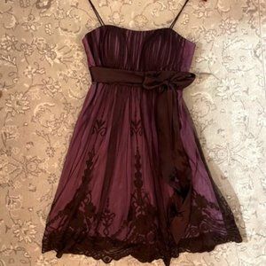 Laura Petites formal dress, size 4P, Dark Purple